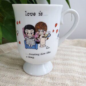 Vintage Love Is 1972 George Good Corporation Pedestal Coffee Cup Mug Love Is